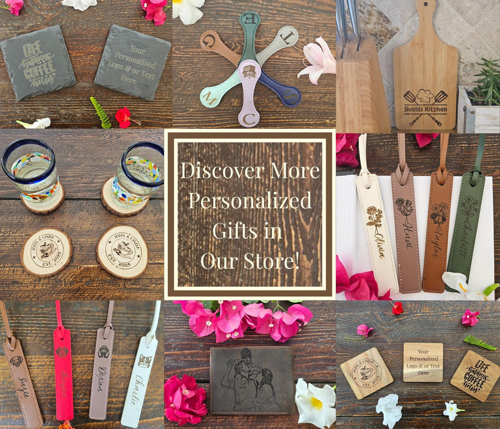 Custom Leather Dog Bookmark – Personalized Engraved Pet Gift