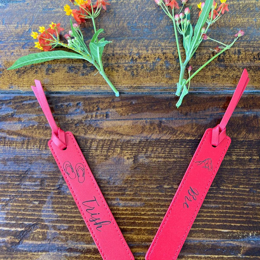 Personalized Leather Bookmark – Custom Laser Engraved Gift