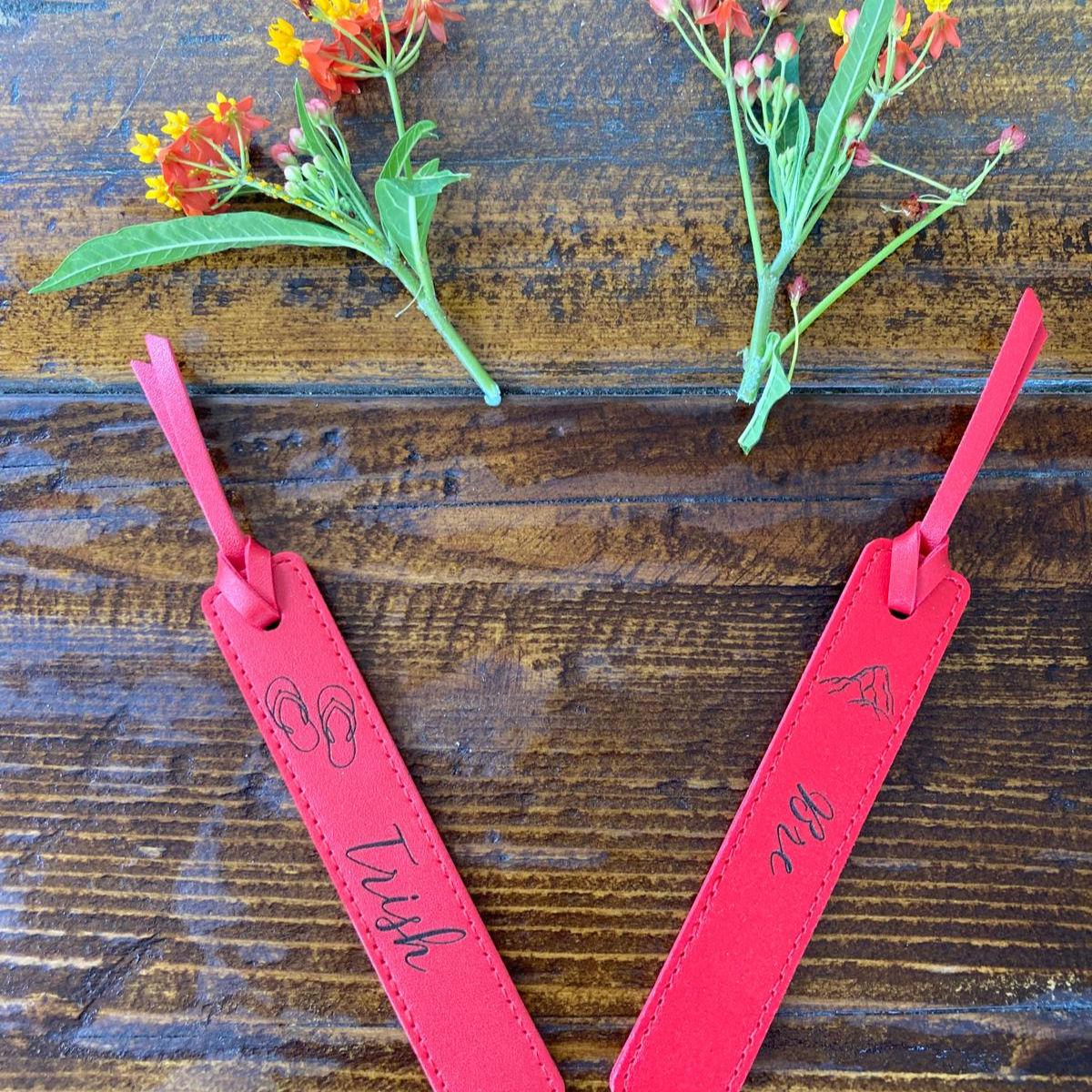 Personalized Leather Bookmark – Custom Laser Engraved Gift