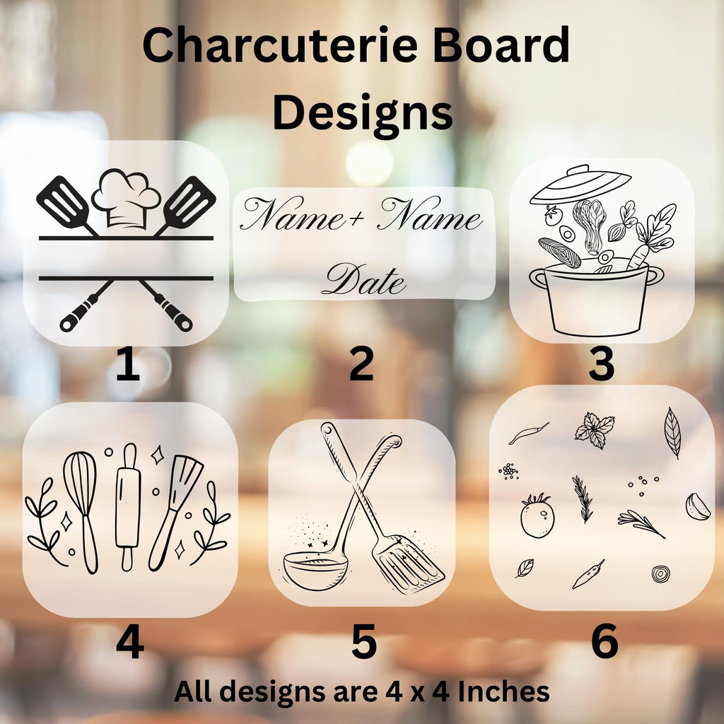 Custom Engraved Mini Bamboo Charcuterie Board - Wedding Gift