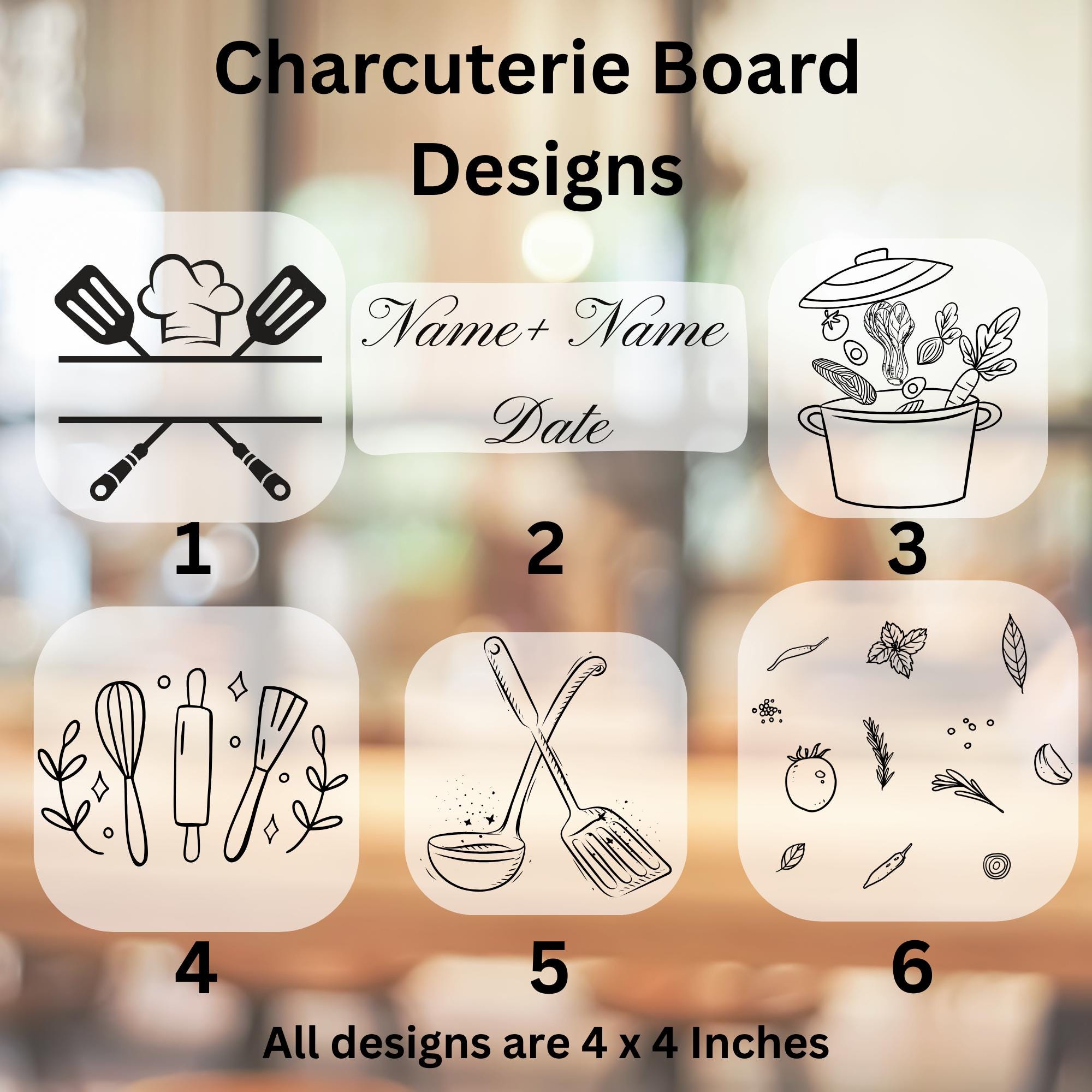 Custom Engraved Mini Bamboo Charcuterie Board - Wedding Gift