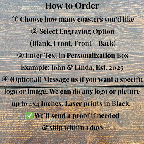 Custom Engraved Wood Slice Coasters, Rustic Wedding Favors, Home Decor, Natural Bark Circle