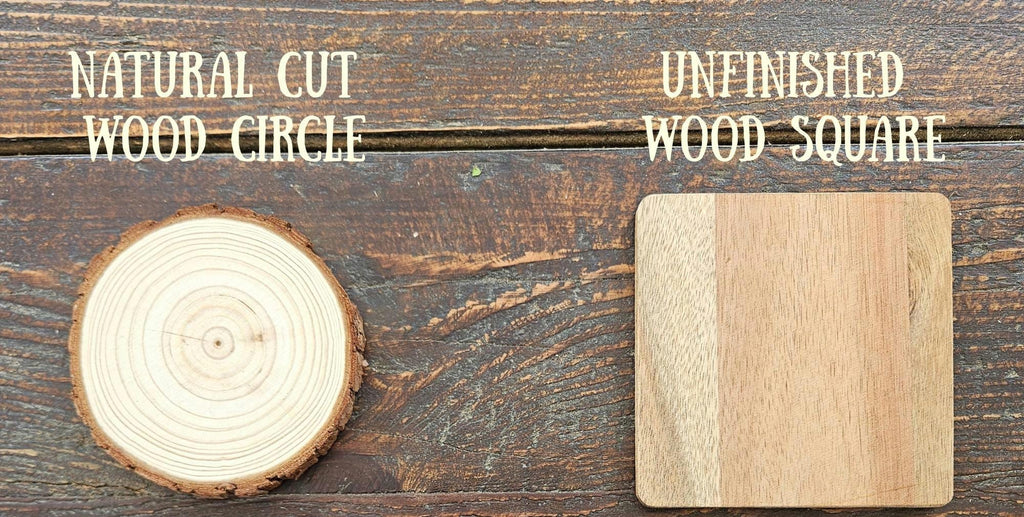 Custom Engraved Wood Bar Coasters Perfect Wedding Favor Gift