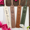 Custom Leather Bookmark with Custom design & Name