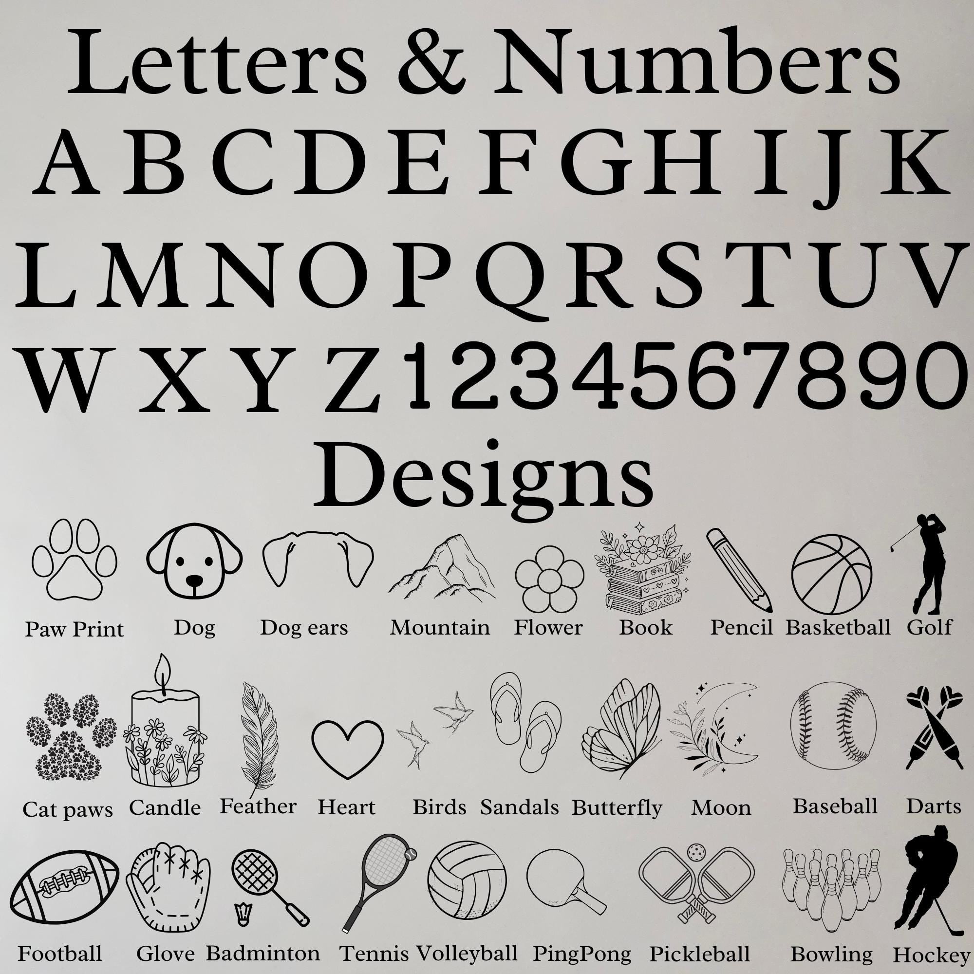 Personalized Leather Bookmark, Laser Engraved Sports Design, Custom Name