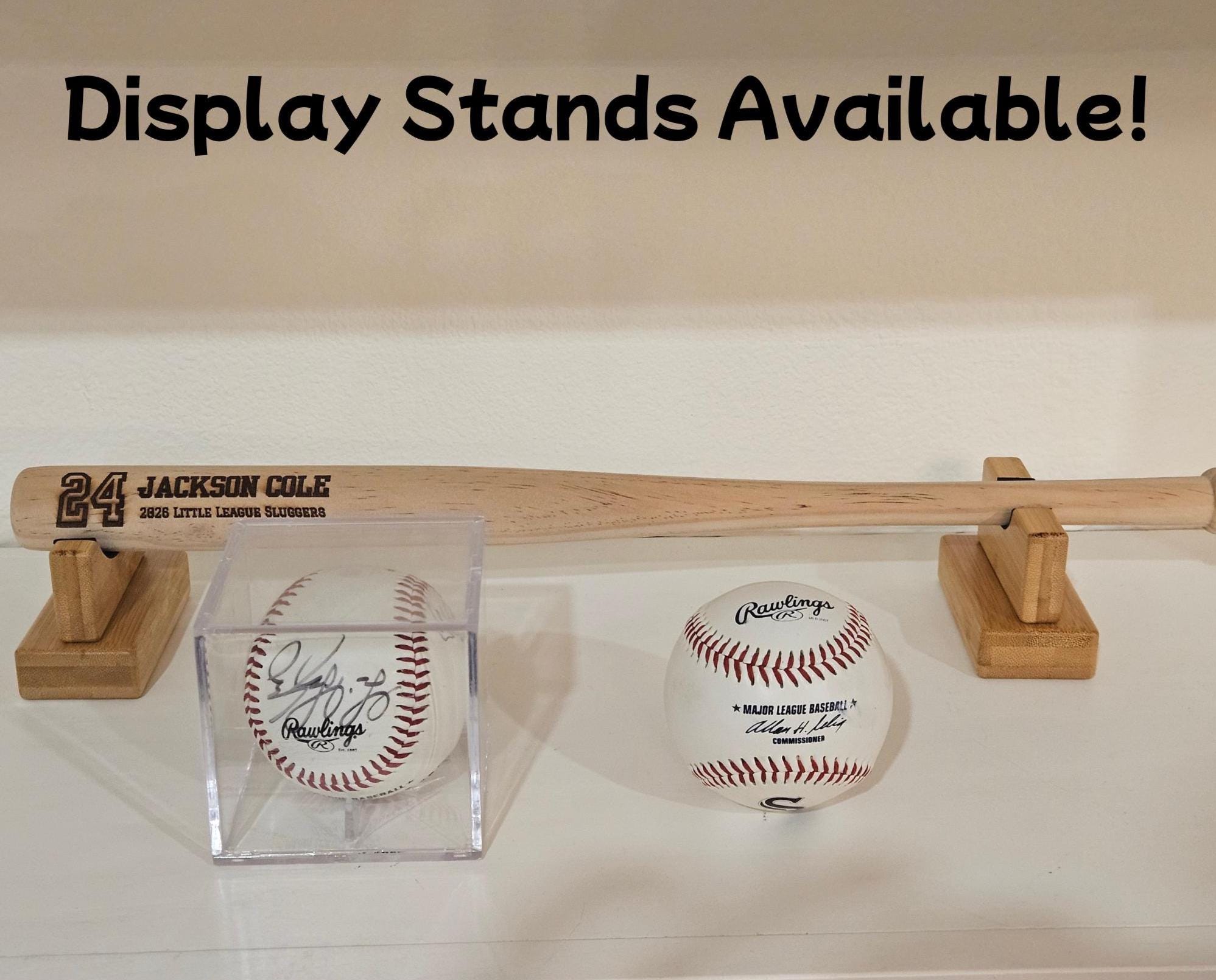 Miniature Engraved Baseball Bat Keepsake – Personalized Wood Bat Gifts for Mother's Day, Birthdays, Weddings, Groomsmen, Little League Teams