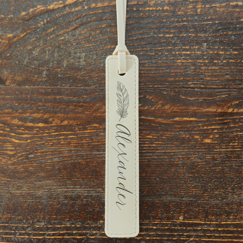 Personalized Leather Bookmark – Custom Laser Engraved Gift