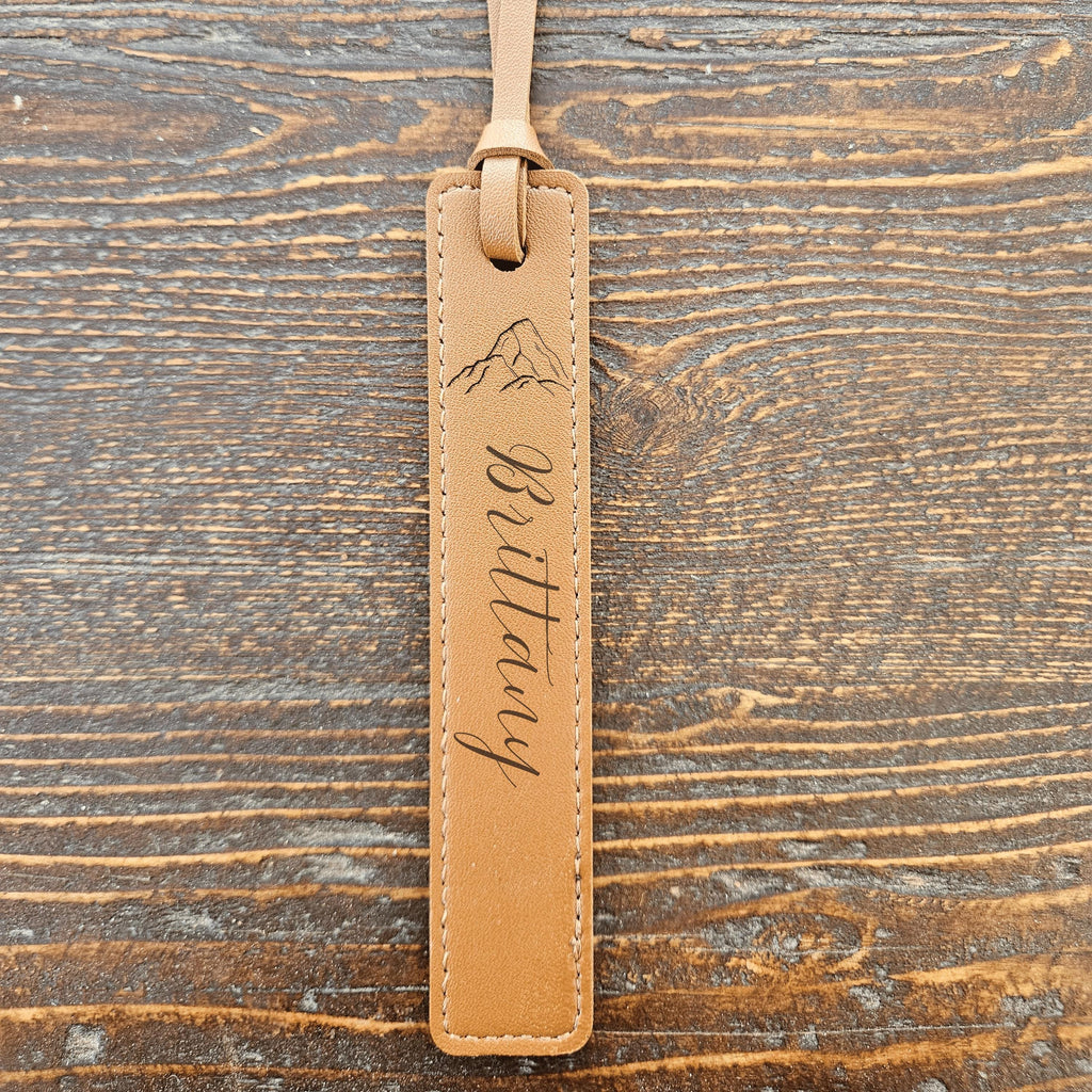 Personalized Leather Bookmark – Custom Laser Engraved Gift