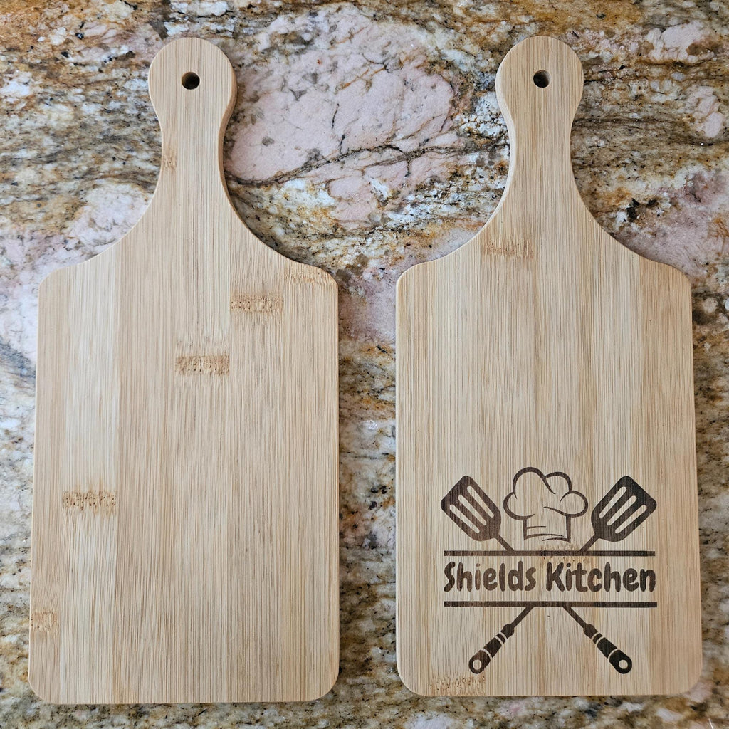Custom Engraved Mini Bamboo Charcuterie Board - Wedding Gift